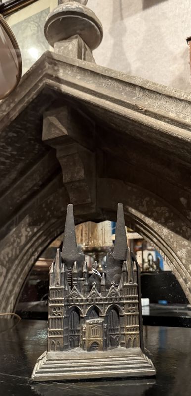 Lichfield &amp; Peter Borough Cathedral Bookends- 1928