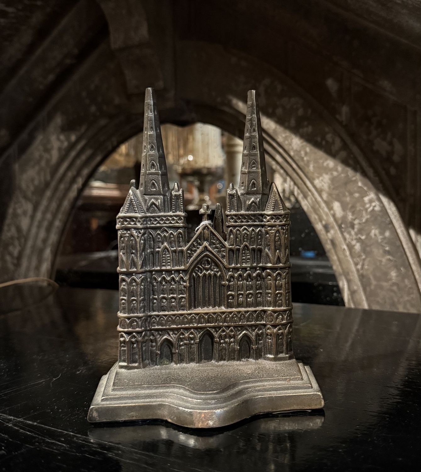 Lichfield &amp; Peter Borough Cathedral Bookends- 1928
