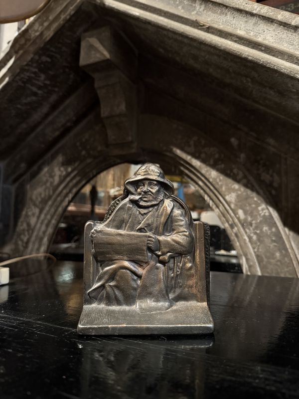 Bronze CapeCod Fisherman 1928 Bookends