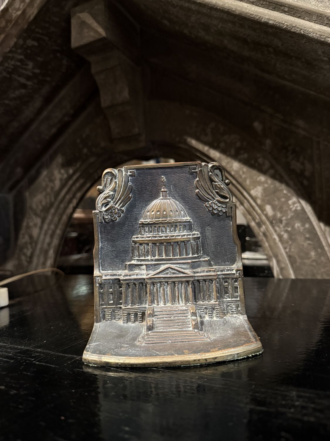 Bronze Capitol Building Bookends
