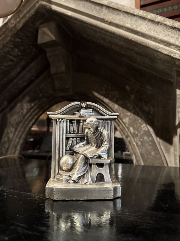 Philadelphia Mfg. Co Bookends-Silver Colored
