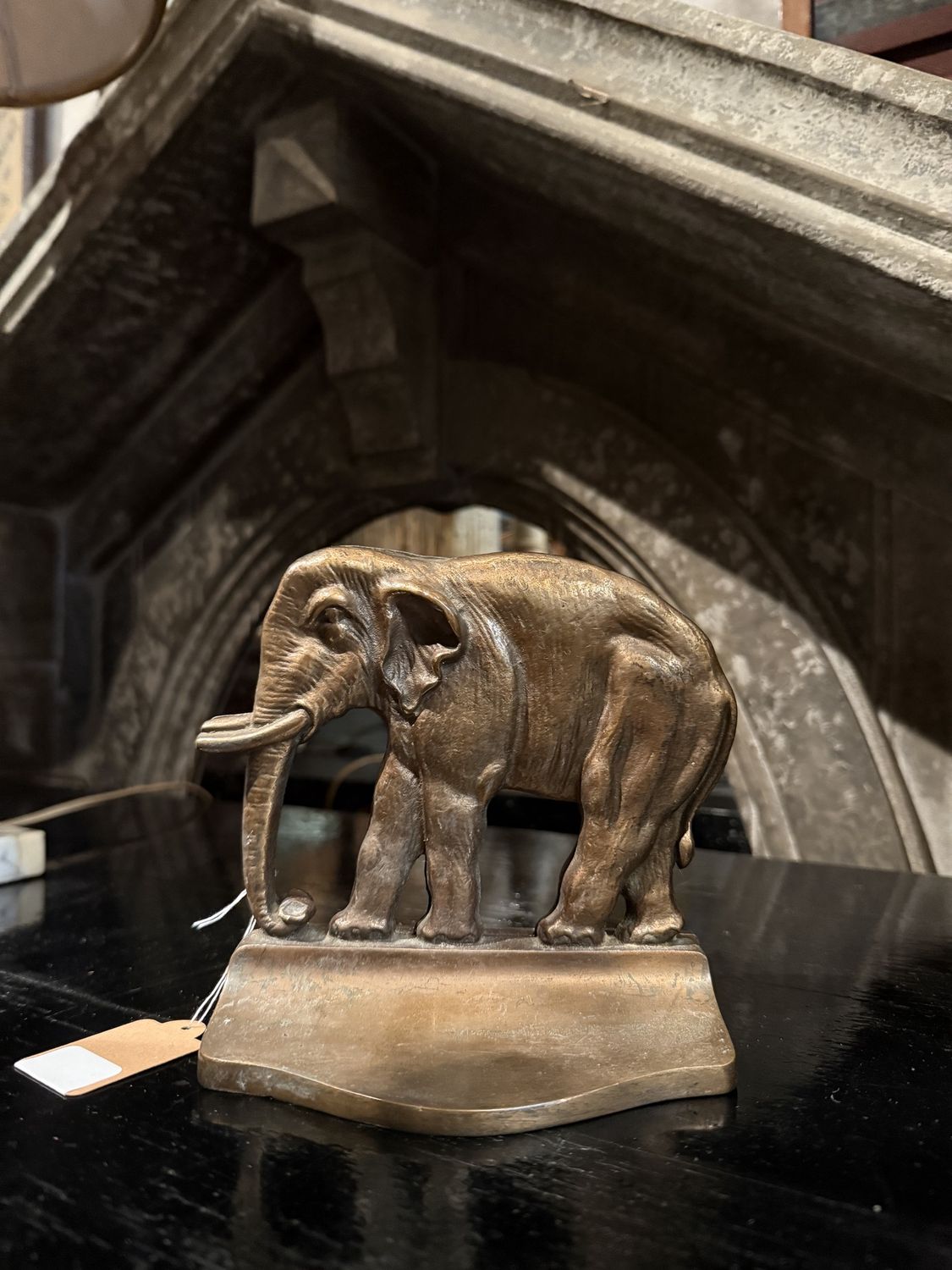 Bronze Elephant Bookends