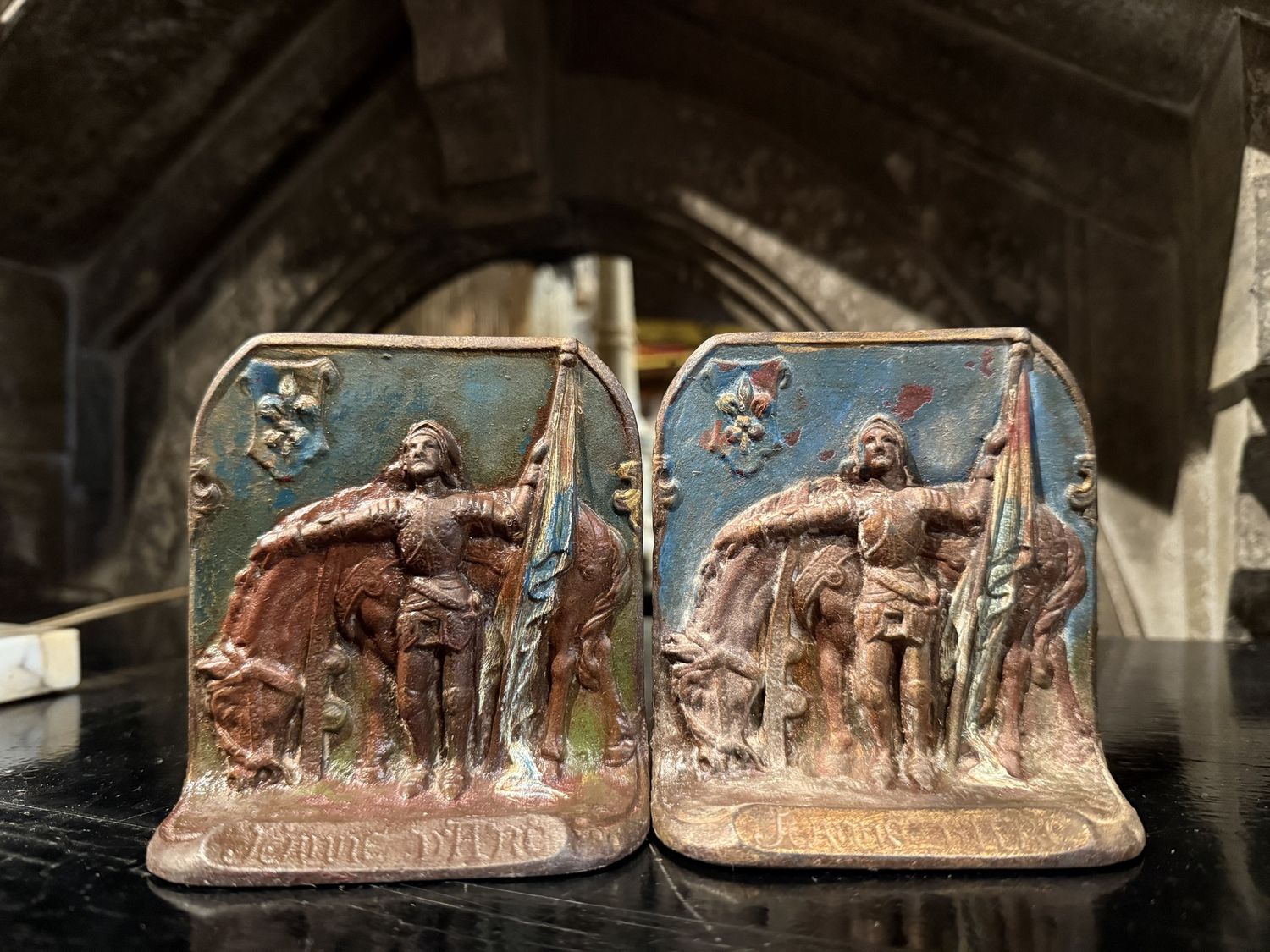 Bookends- Joan of Arc/Jeanne d&#39;Arc -4&quot;