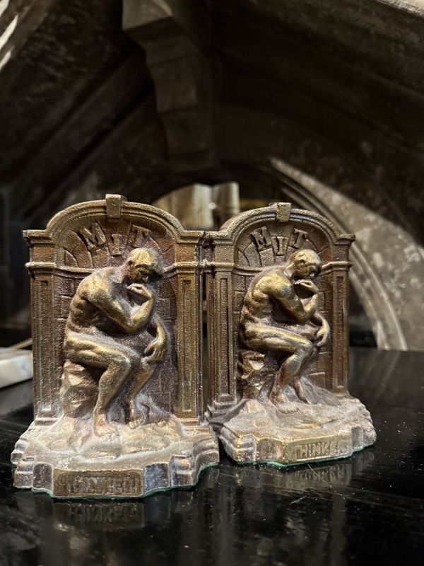 Bronze &quot;Thinker&quot; Bookends Rodin