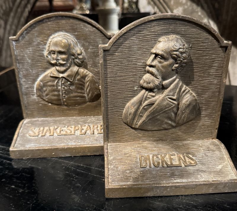 Dickens and Shakespeare Bookends