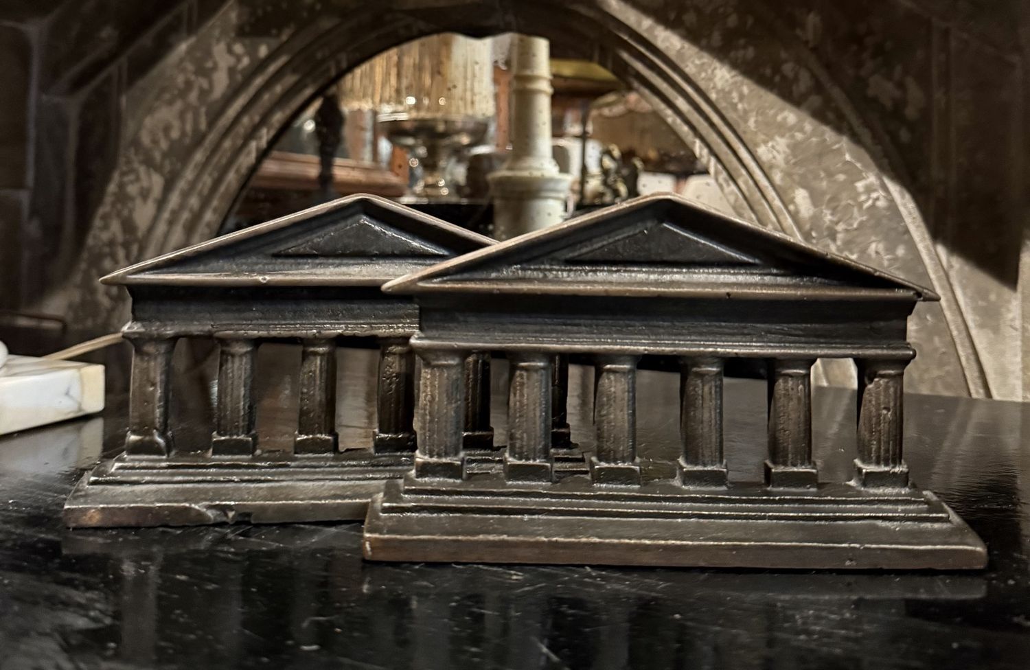 Bronze Parthenon Bookends
