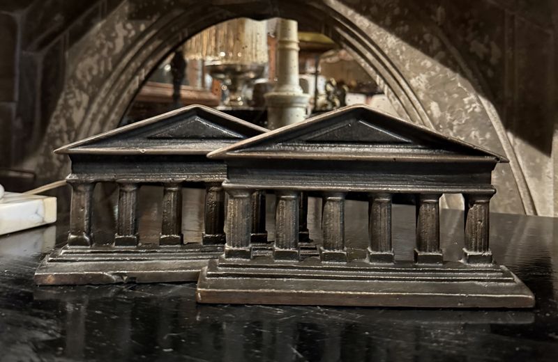 Bronze Parthenon Bookends