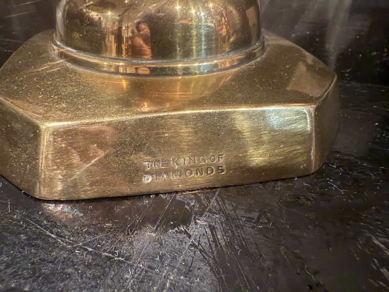 King of Diamonds Brass Candlestick-EACH