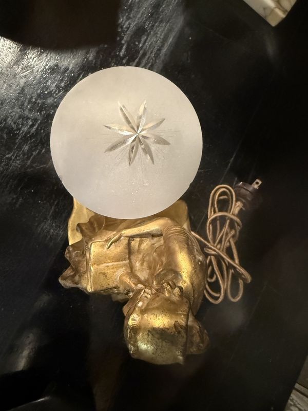 Deco Era Girl Reading Lamp