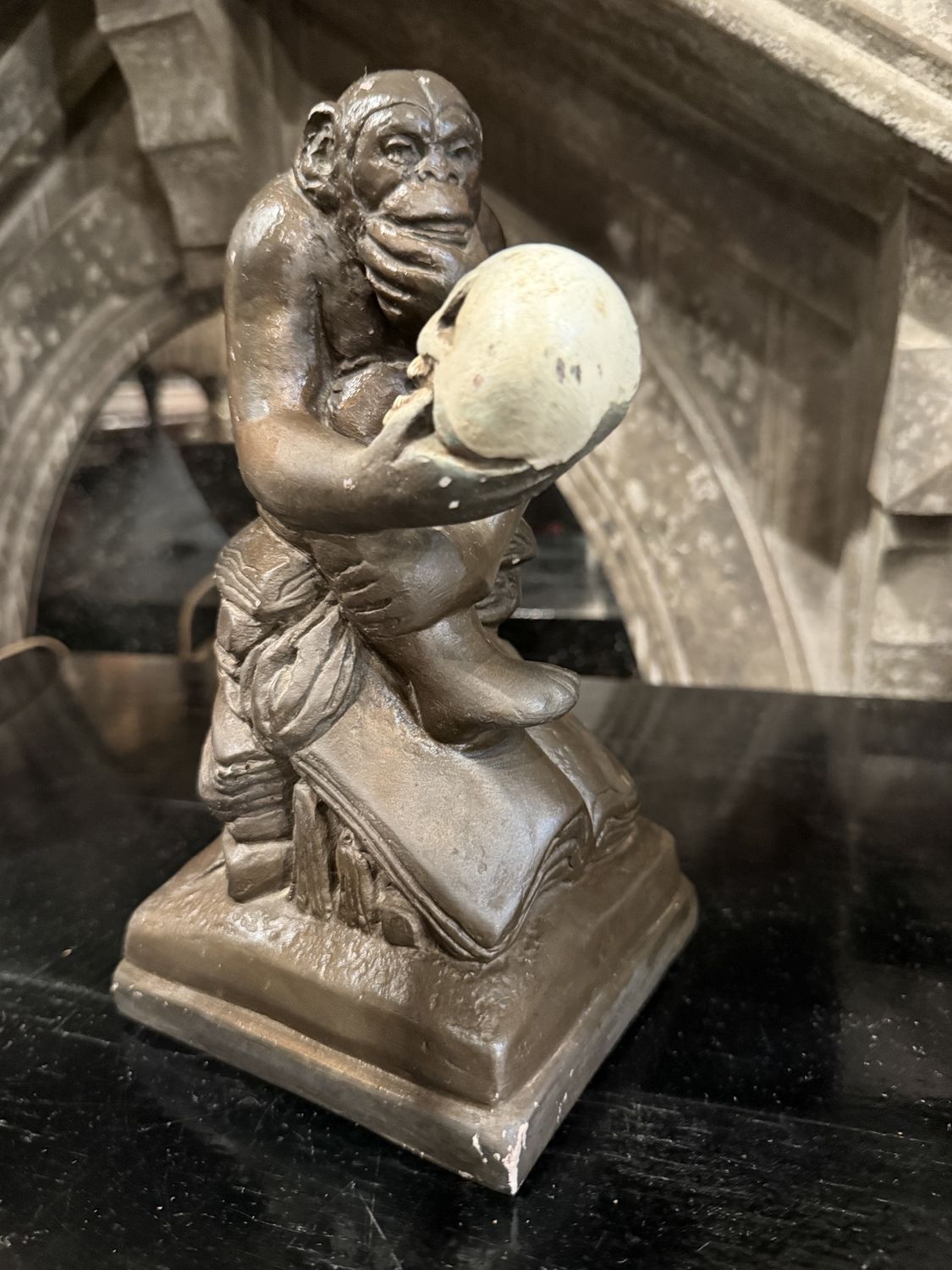 Chalk-ware Darwin Monkey