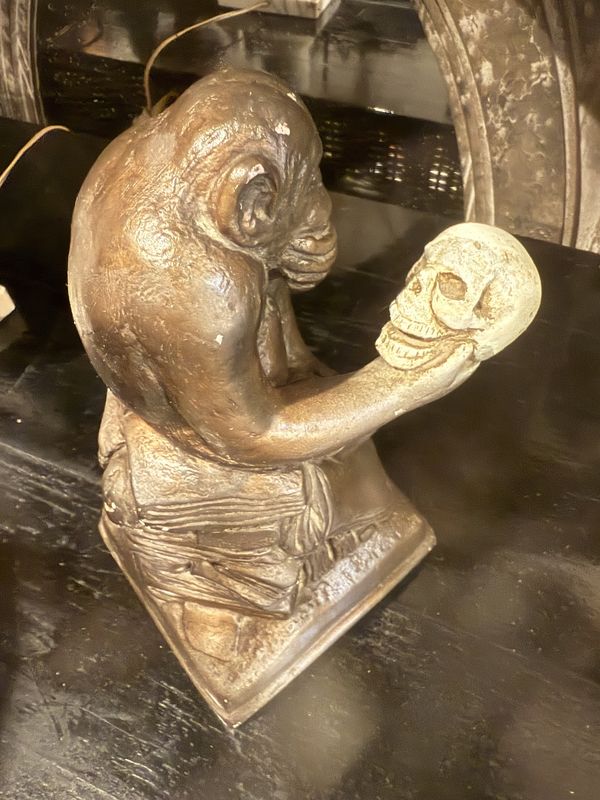 Chalk-ware Darwin Monkey