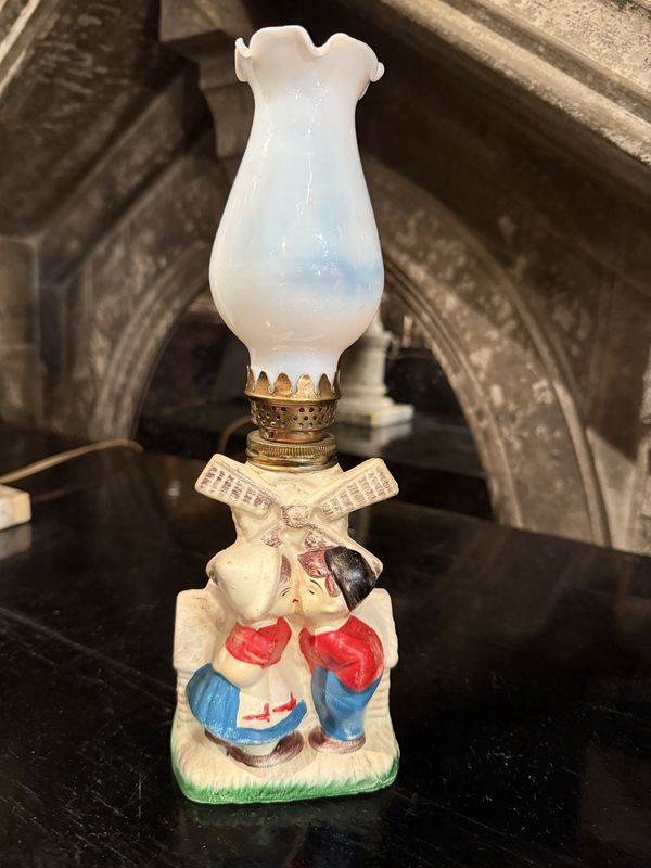 Miniature Oil Lamp DutchWindmill