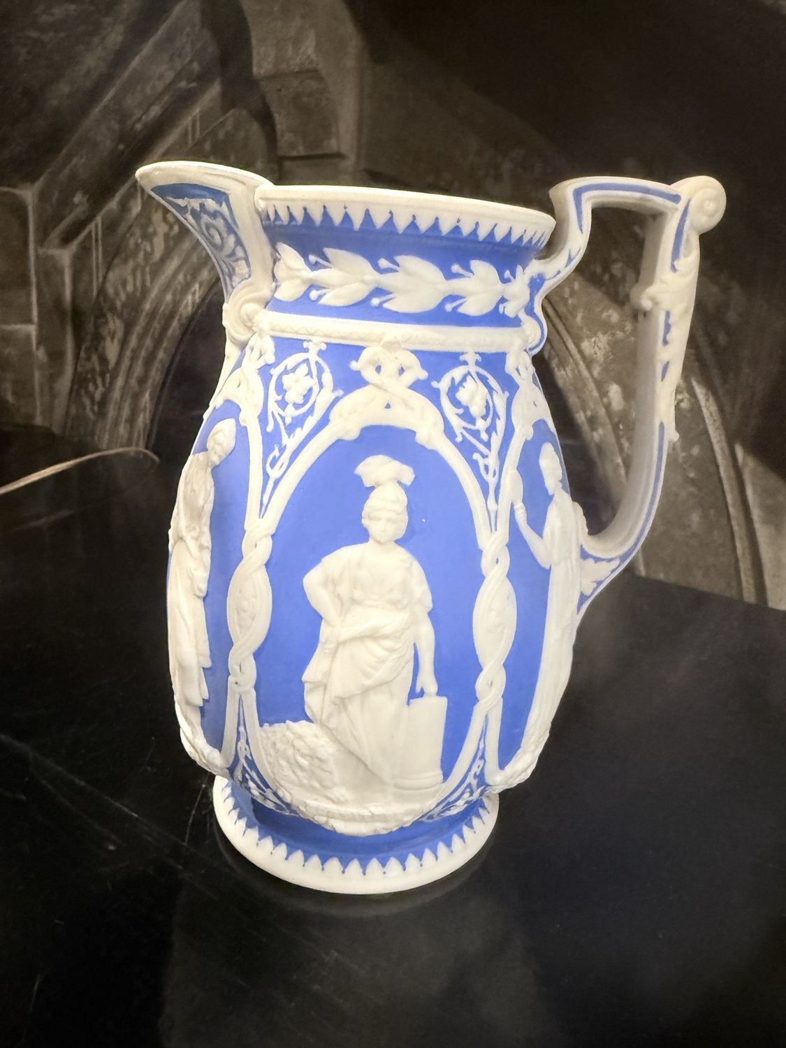 Victorian Bisque Classical Pitcher