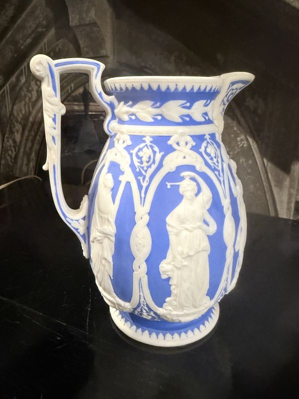 Victorian Bisque Classical Pitcher