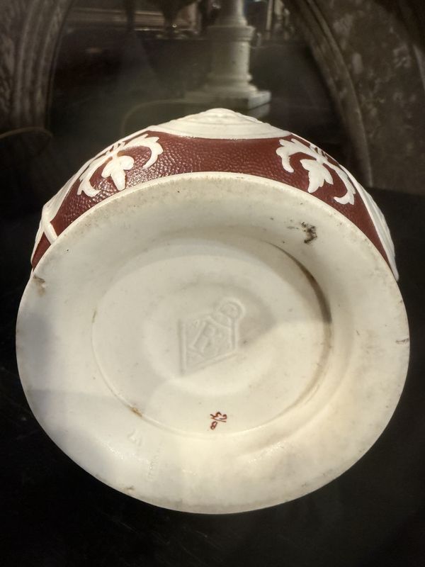 C. 1850 English Porcelain Pitcher w/Lid