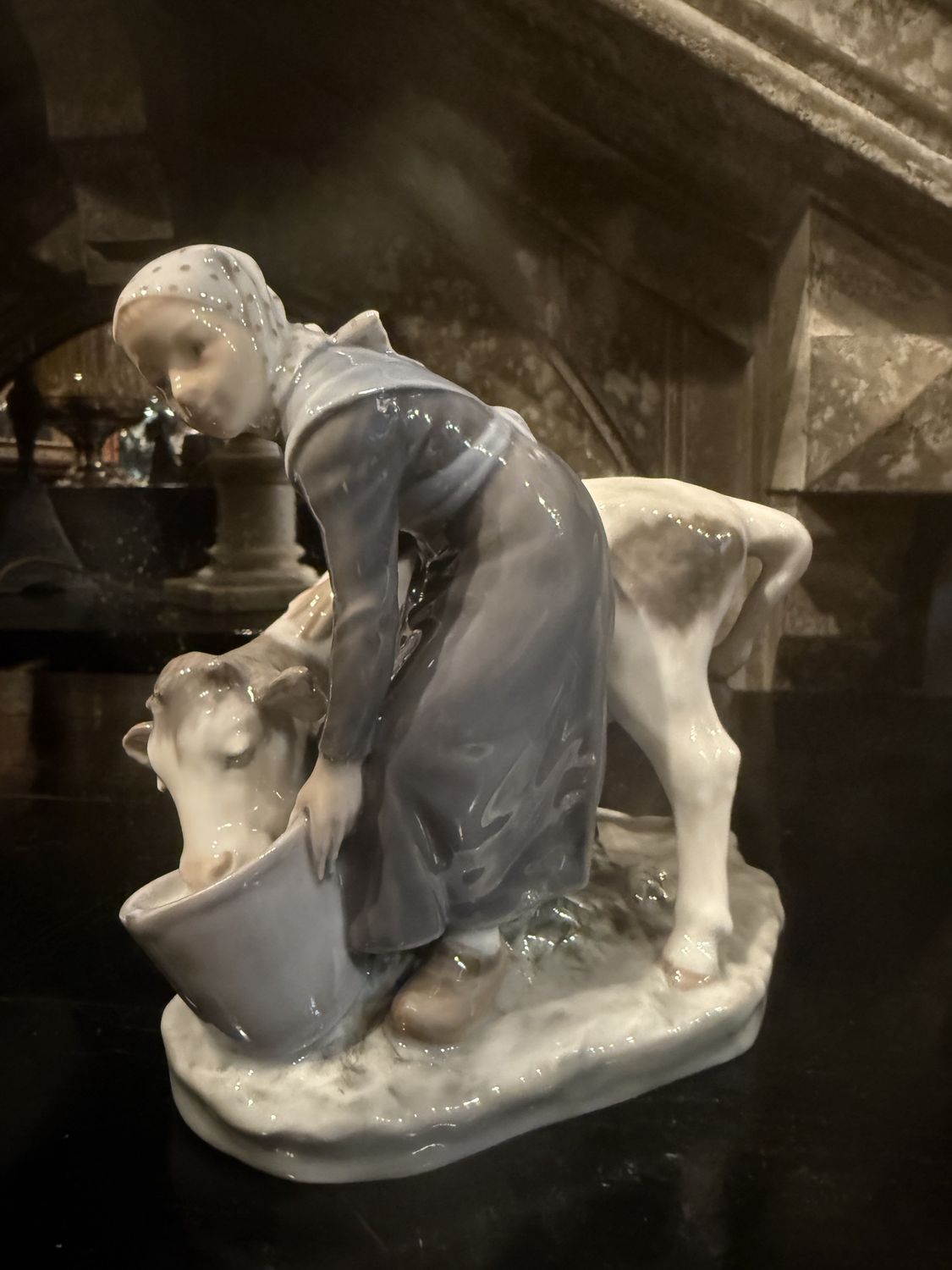 Royal Copenhagen 779 Girl with Calf