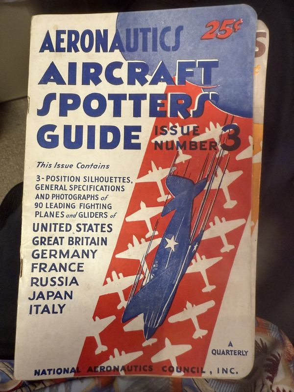 Aeronautics Aircrafty Spotter's Guide Quarterly Set of 4 1942