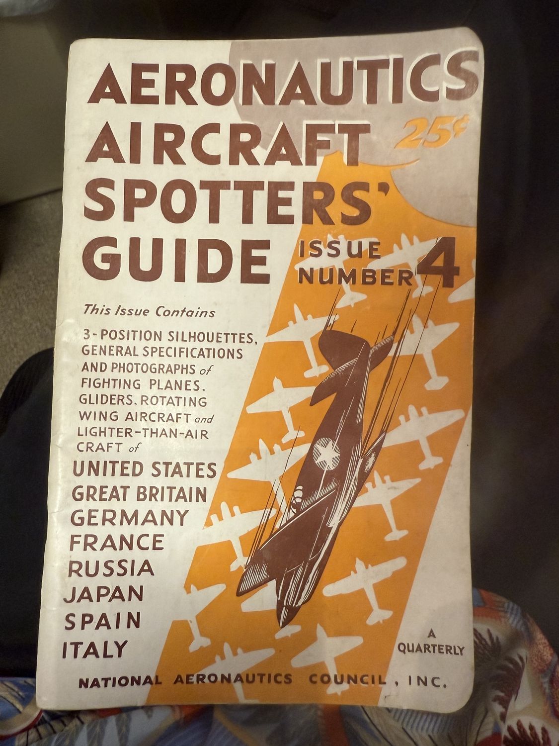 Aeronautics Aircrafty Spotter&#39;s Guide Quarterly Set of 4 1942