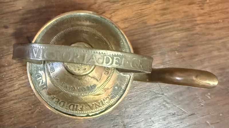 Victorian Era British Coins Made into Miniature Tea Pot