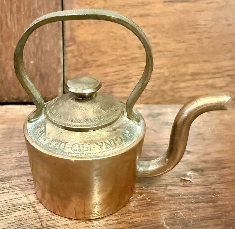 Victorian Era British Coins Made into Miniature Tea Pot