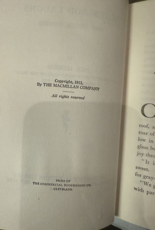 1911 When God Laughs and other Stories Jack London