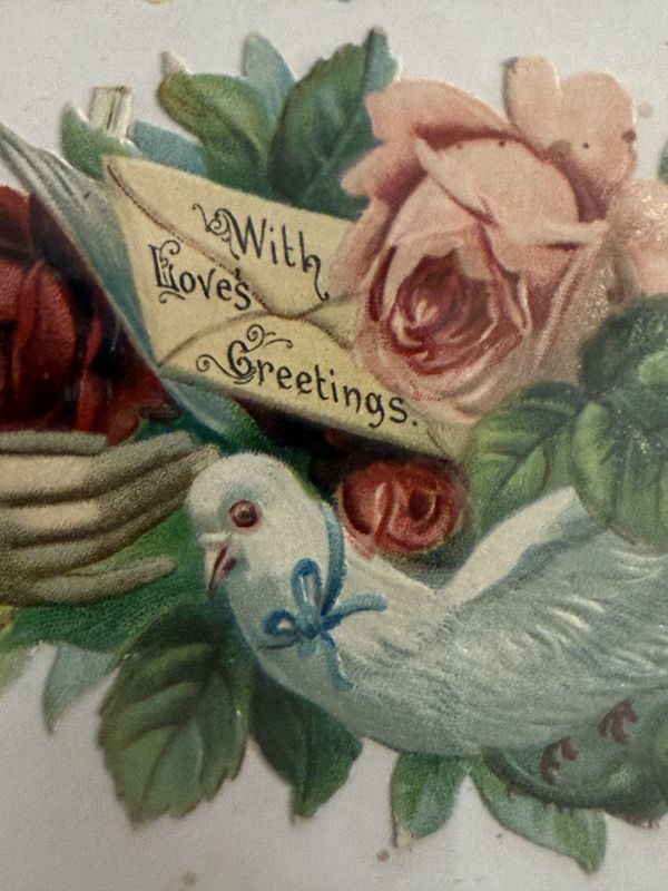 Five Framed Victorian Calling Cards