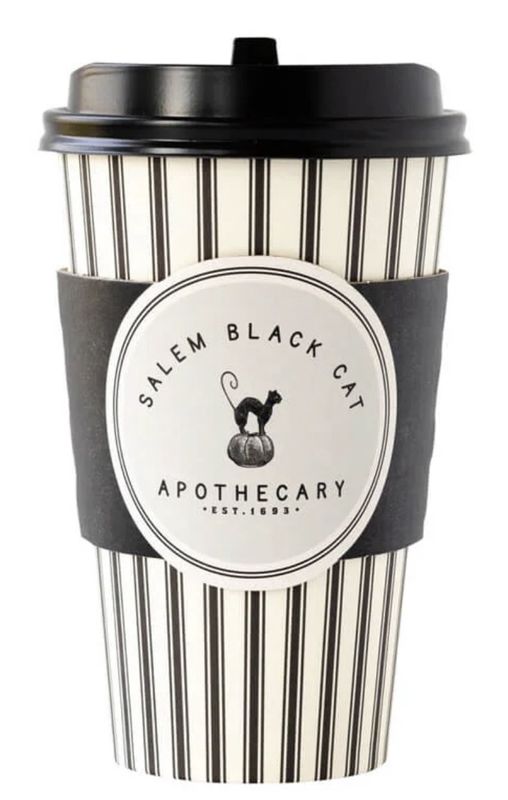 Halloween  Salem Apothecary Black Cat To Go Cups