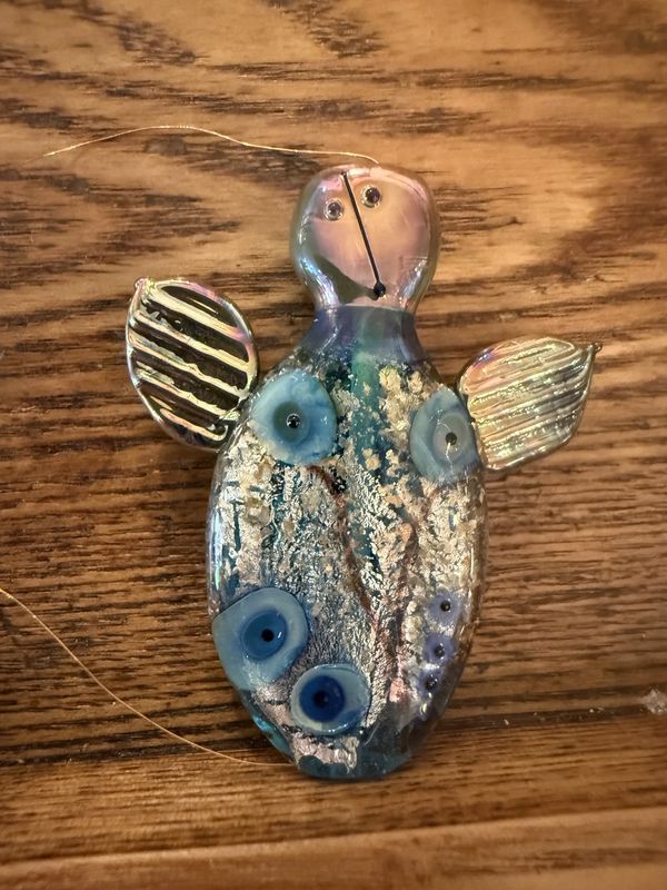 Arts Lampwork Glass Angel Focal Bead Pendant