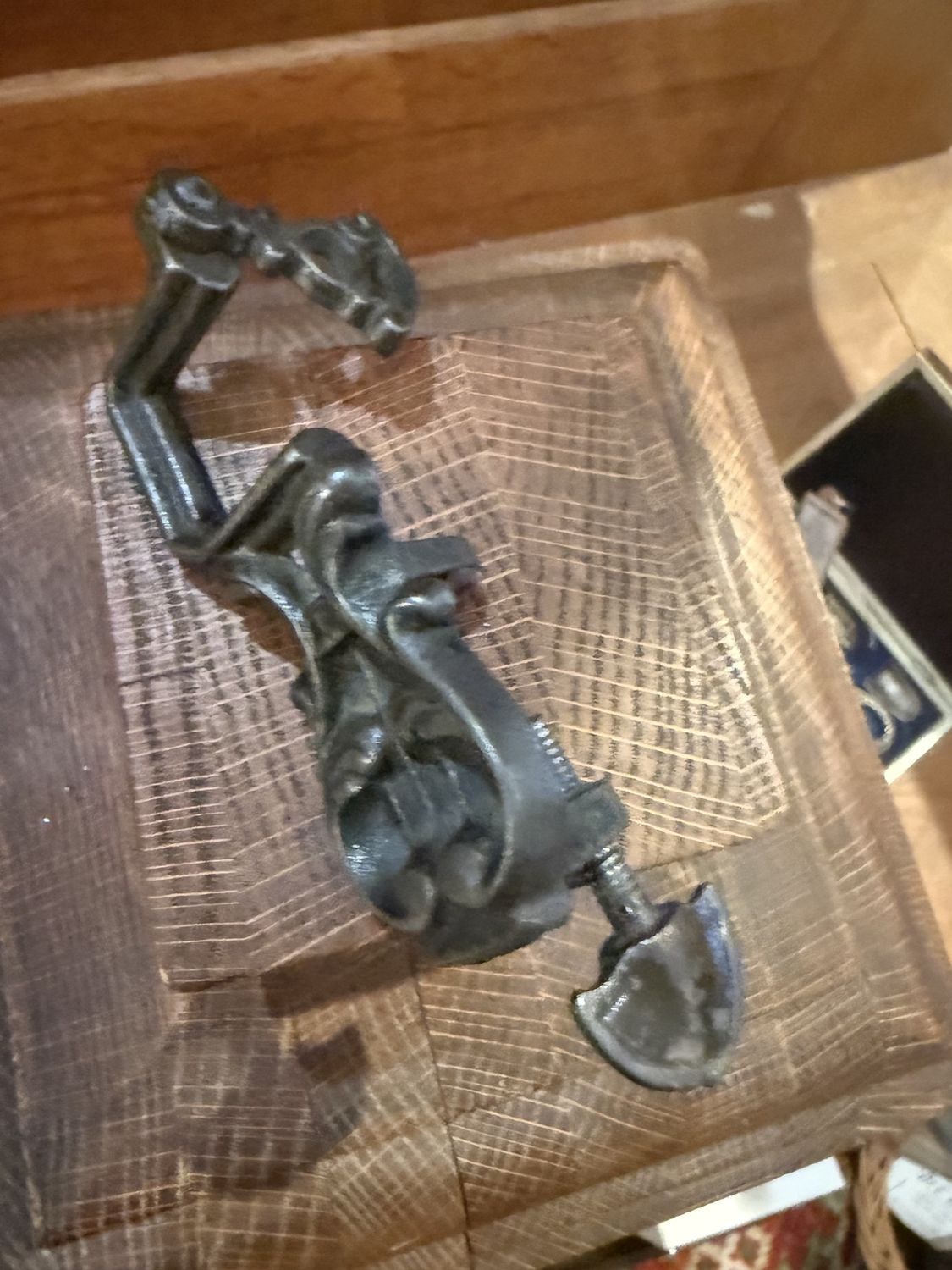 Victorian Iron Thread Guide Clamp