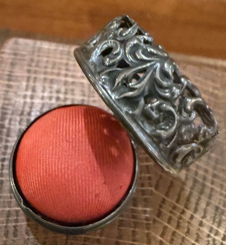 Sterling Pin Cushion-Chatelaine Piece