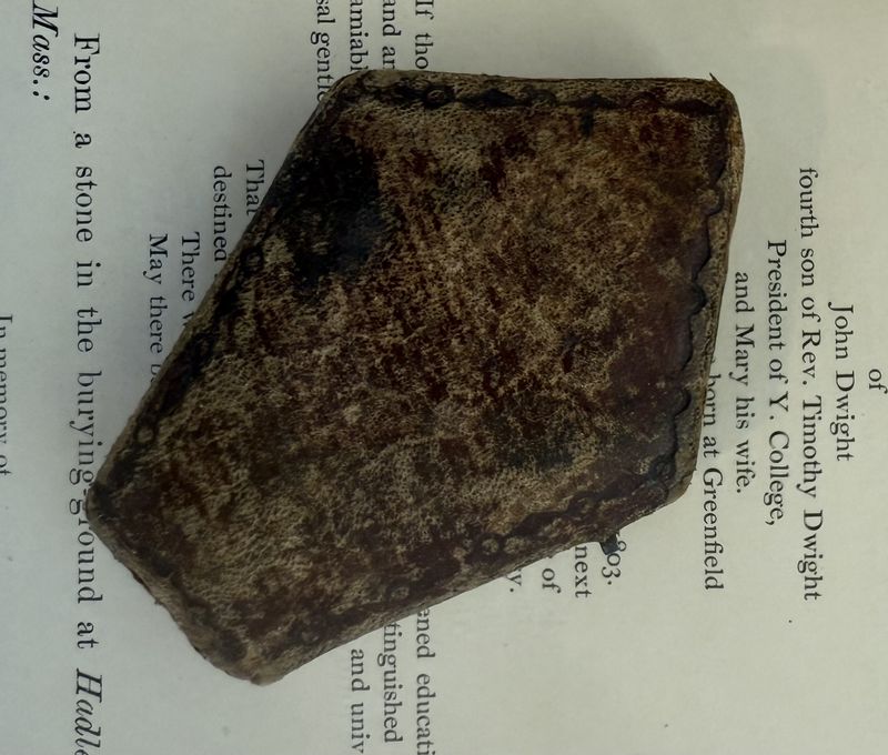 Antique Coffin Shaped Mourning Jewelry Box