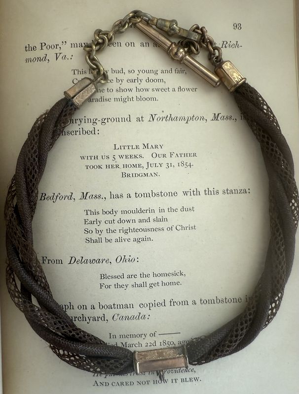 Antique Woven Hair Gold Filled Component Choker