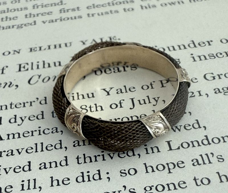 Victorian Gold and Woven Hair Ring