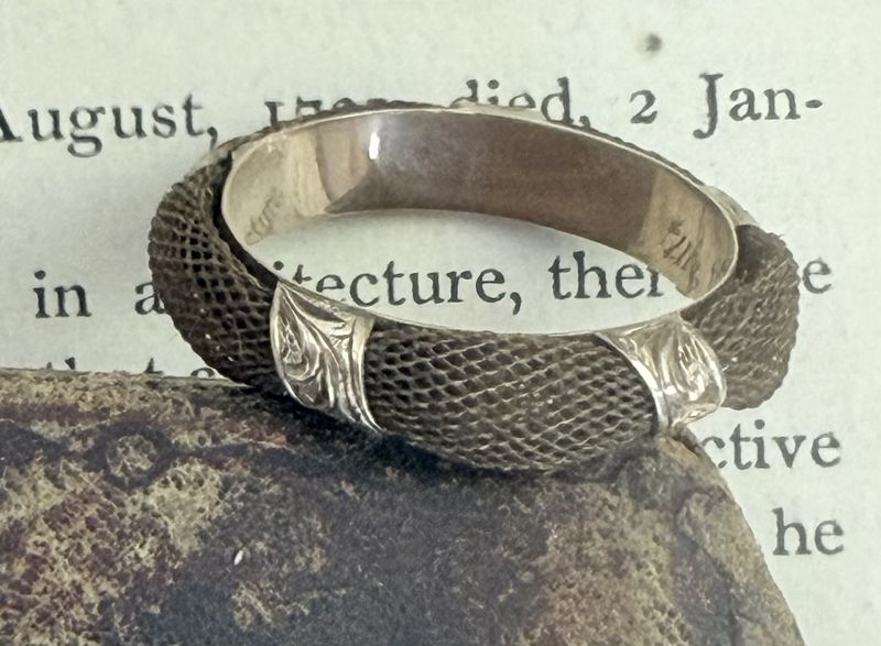Victorian Gold and Woven Hair Ring