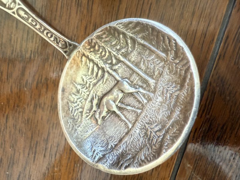 NYSOLV Silverplated &quot;Norge&quot;Mid Century Danish Scandinavian Modern 60gr. Spoon
