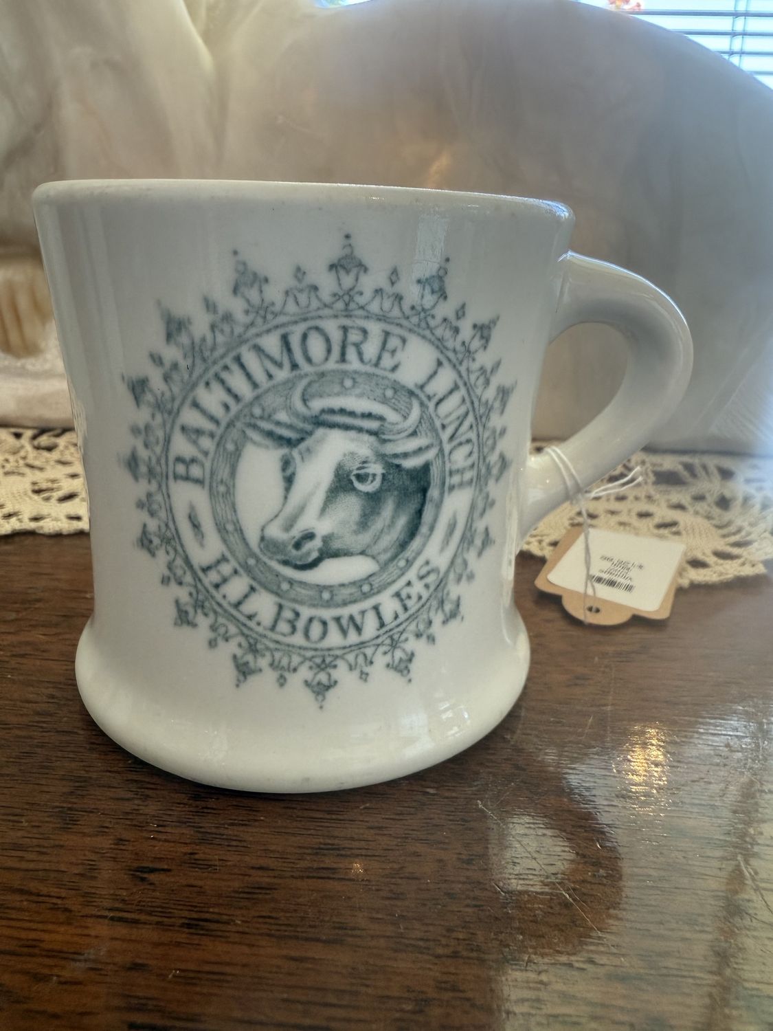 Vintage Cow Mug Baltimore Lunch H.L. Bowles