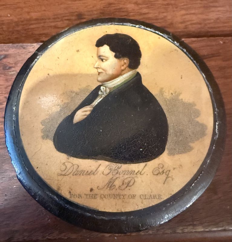 Georgian Snuff/Trinket Box PortraitDaniel O&#39;Connel Esq.  For the County of Clare