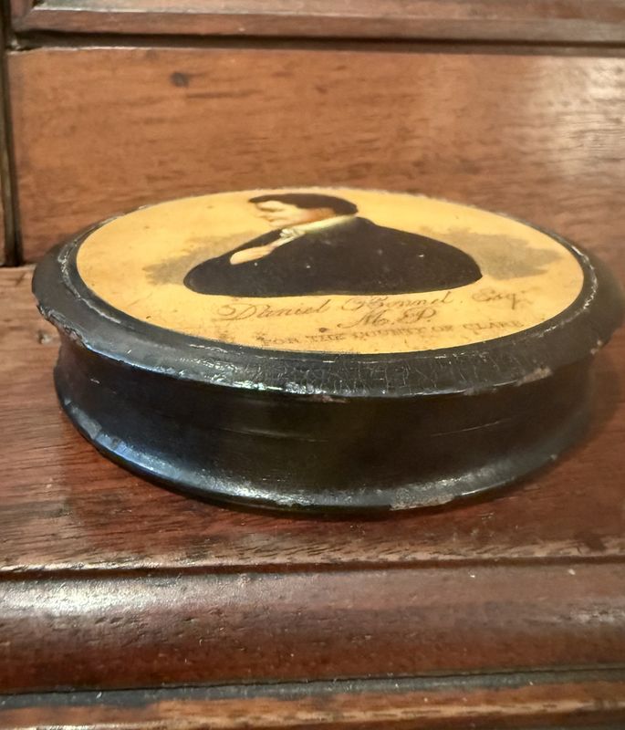 Georgian Snuff/Trinket Box PortraitDaniel O'Connel Esq.  For the County of Clare