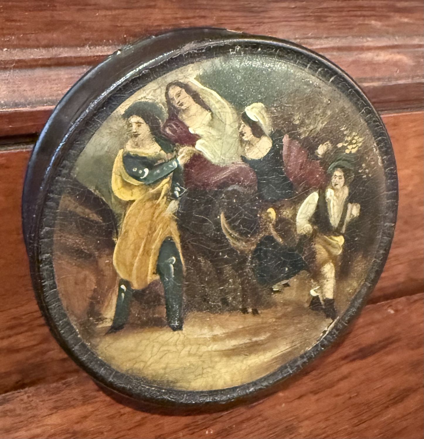 Hand Painted Georgian Snuff Box
