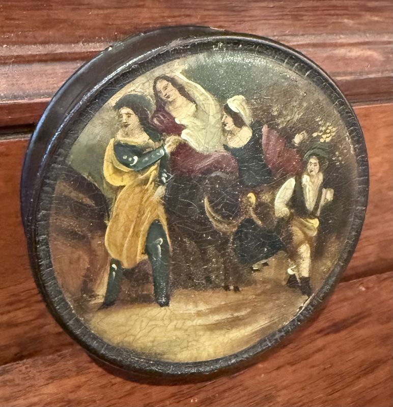 Hand Painted Georgian Snuff Box