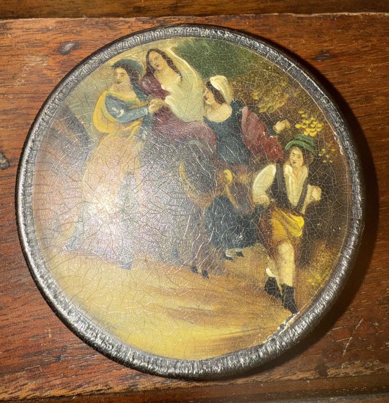 Hand Painted Georgian Snuff Box