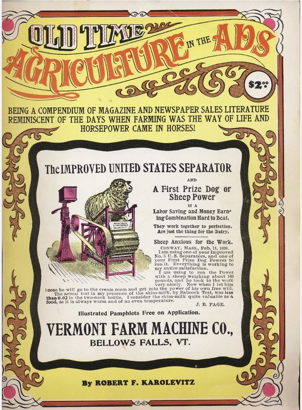 Old Time Agriculture in the Ads 1970 Robert Karolevitz