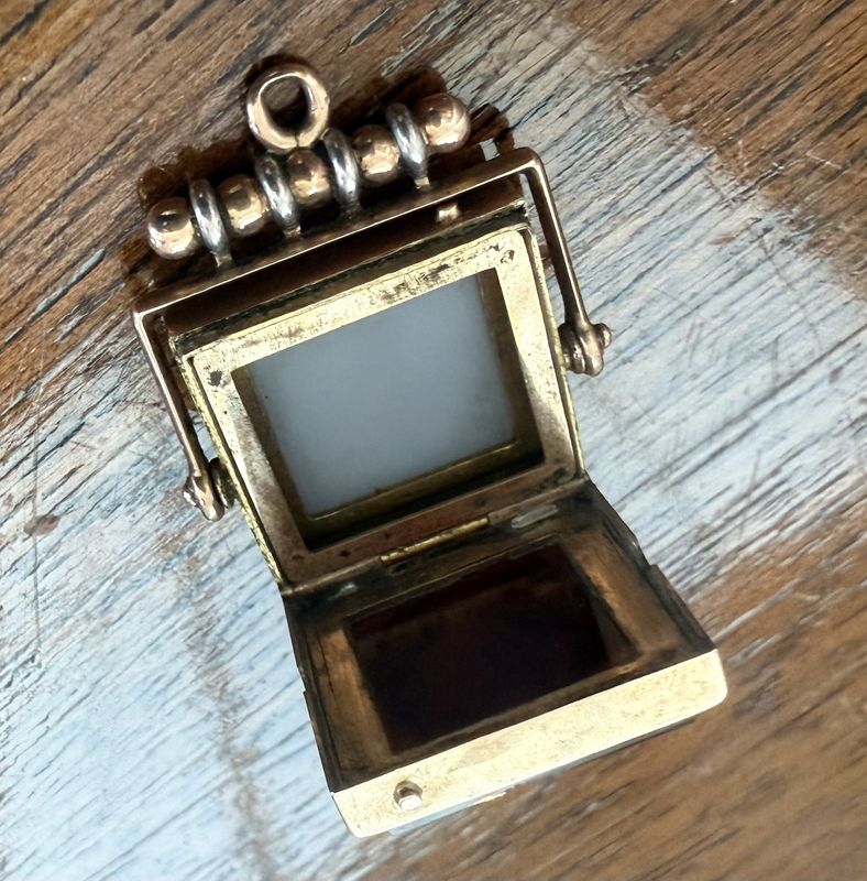 Antique Carved Agate Fob/Pendant Locket