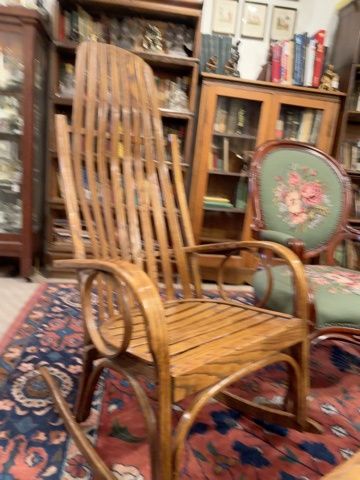 Vintage Bent Wood Oak Rocker