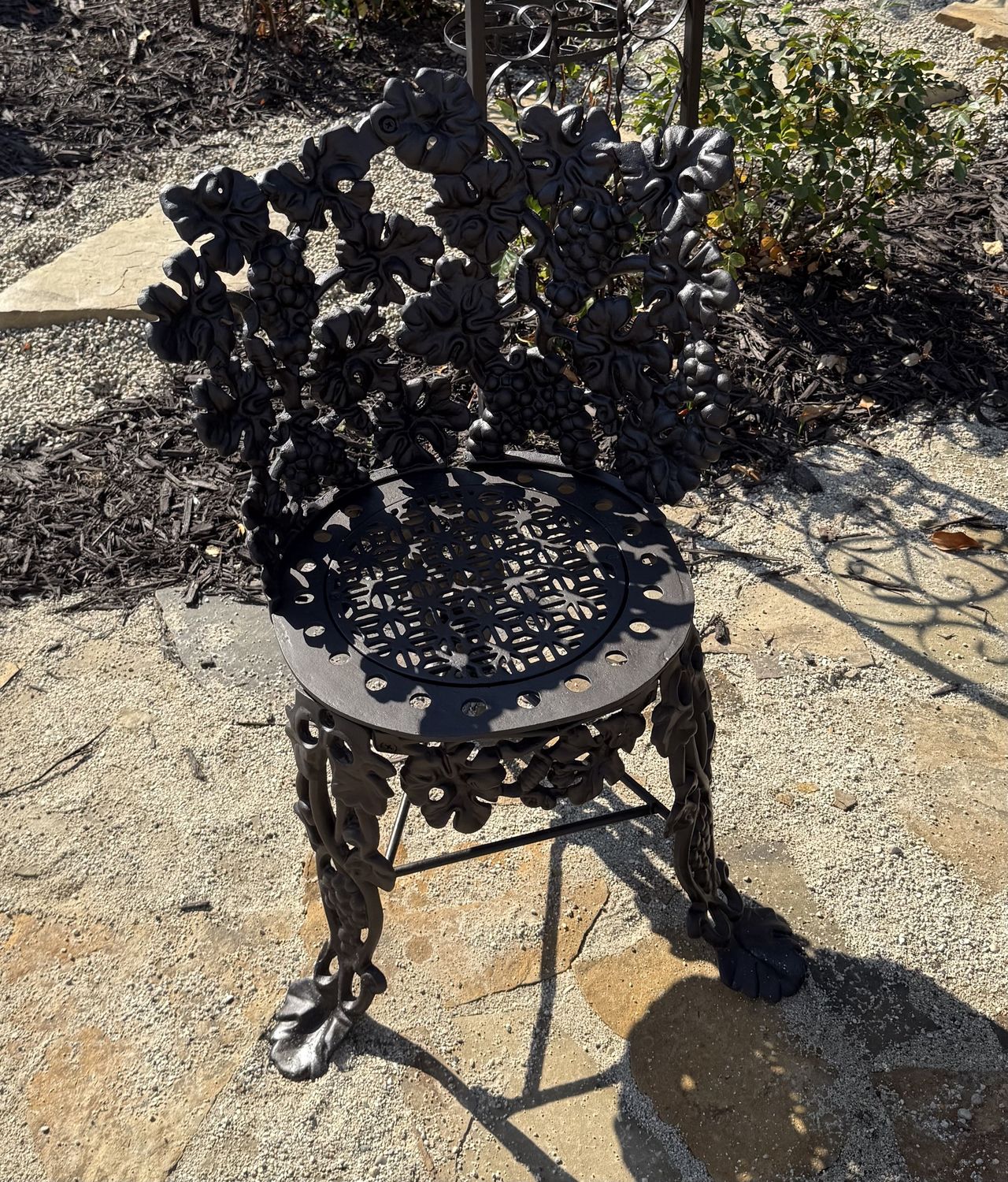 Antique Hart Furniture Iron Grapevine Pattern Chair