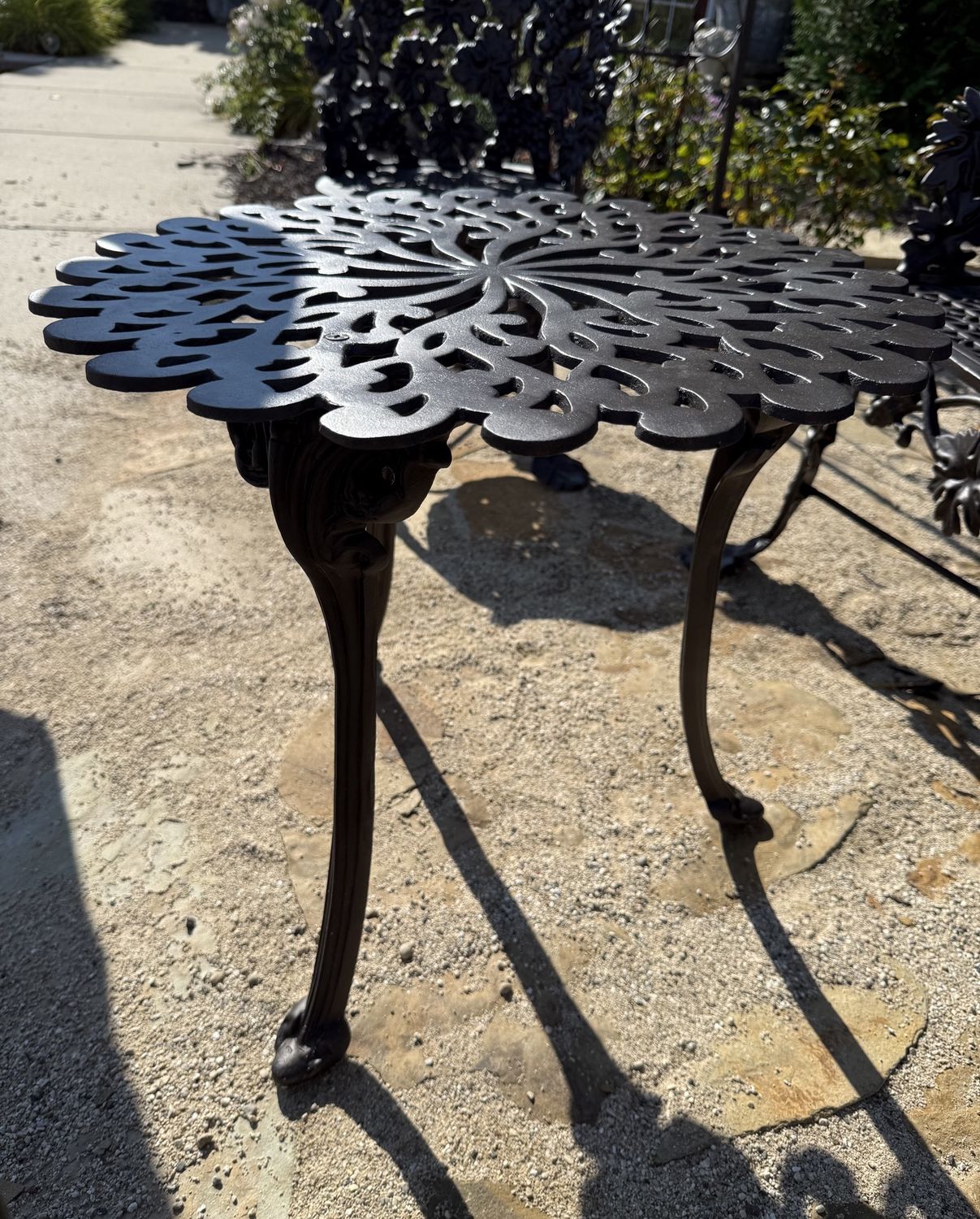 Antique Hart Furniture Iron  Occasional Table