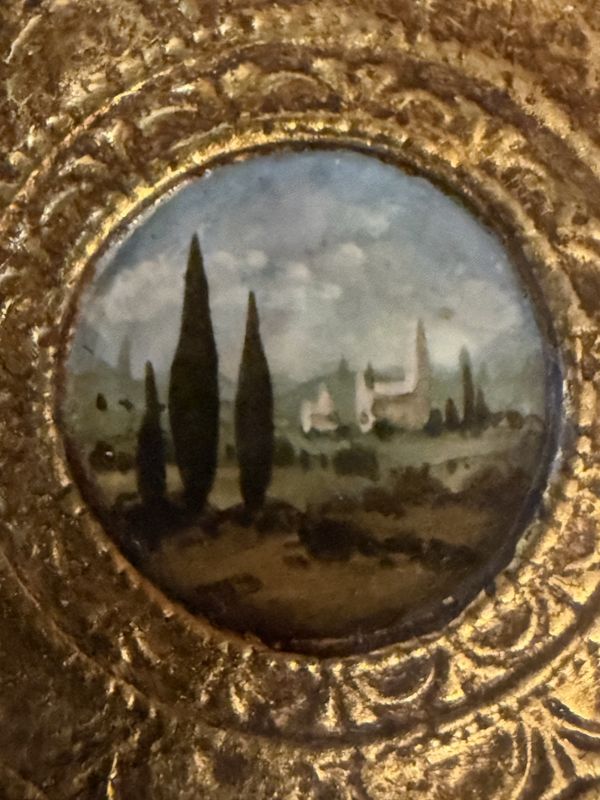 Original Miniature Oil Painting Brooch Christina Goodman