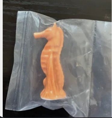 Wade Pottery Miniature Figurine -Orange Seahorse
