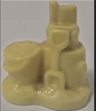 Wade Pottery Miniature Figurine-Yellow Sand Castle
