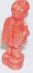 Wade Pottery Miniature Figurine-Red Cupid Standing on a Heart
